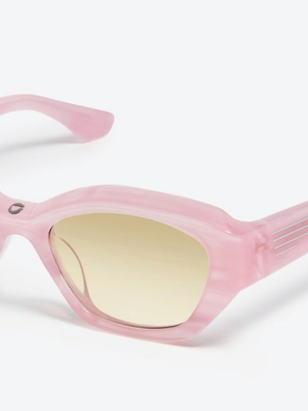 GENTLE MONSTER X COPERNI Collab Translucent Pink Cat-Eye Sunglasses